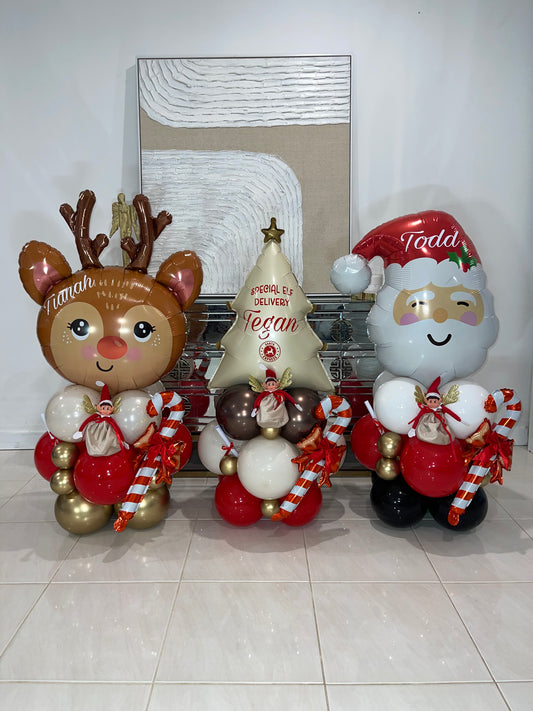 Elf Arrival Balloon Stacks